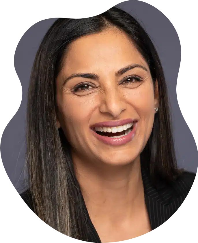 A young smiling woman