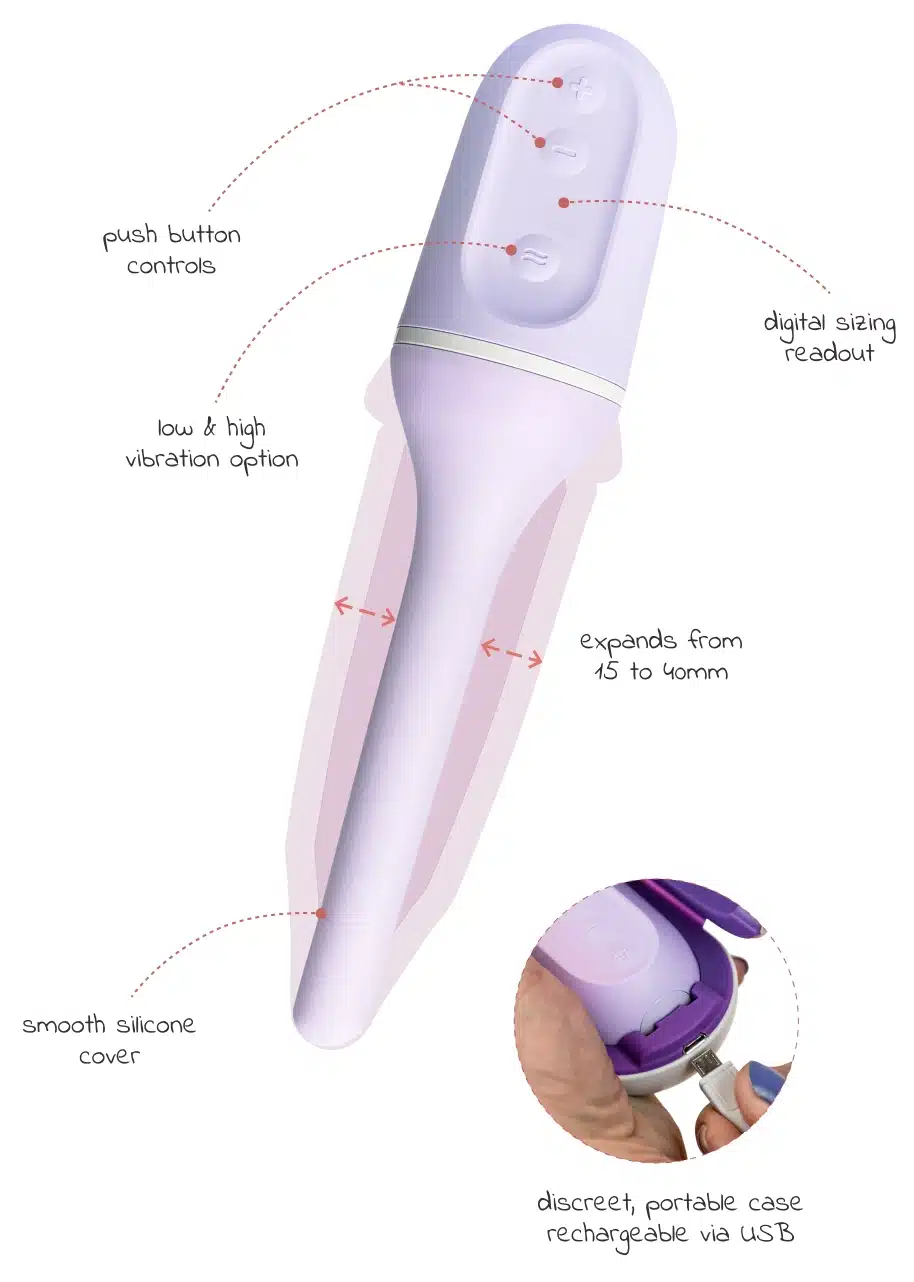 Milli vaginal dilator construction