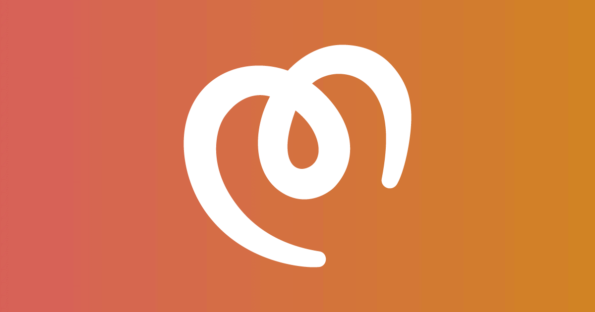Milli icon in white on gradient background